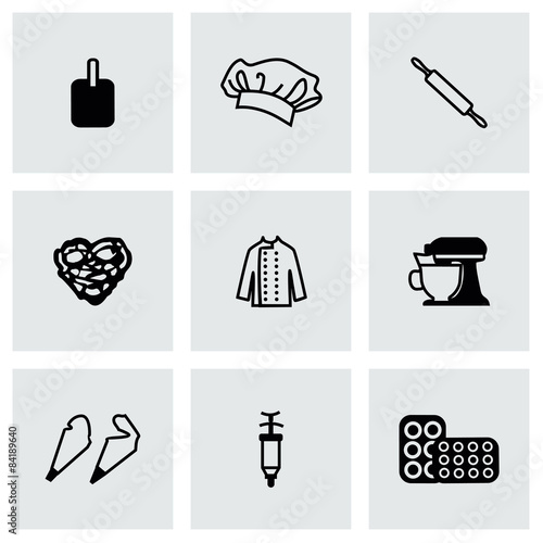 Vector Bakery icon set