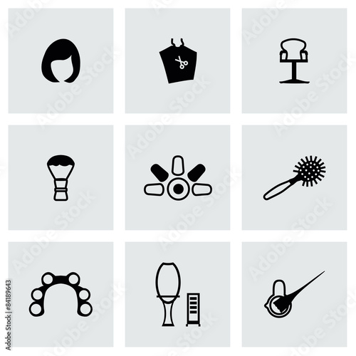 Vector Barber icon set