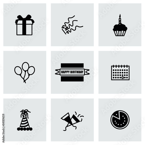 Vector Birthaday icon set