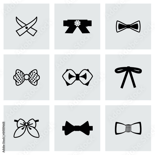 Vector Bow ties icon set