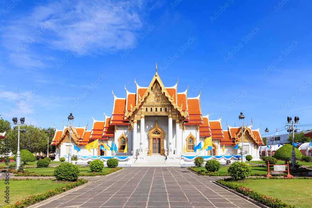 Wat Benchamabophit or Marble Temple in Bangkok, Thailand