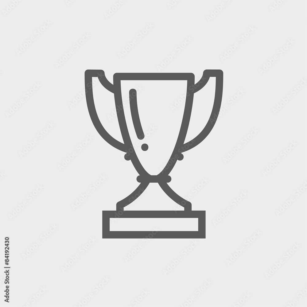 Trophy thin line icon Trophy thin line icon