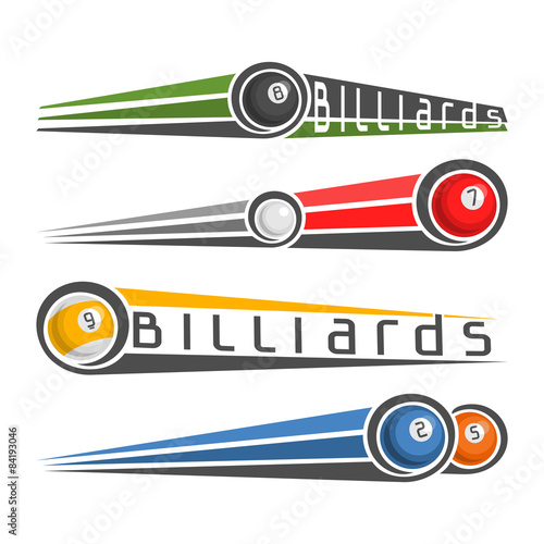 The image on the subject of billiards