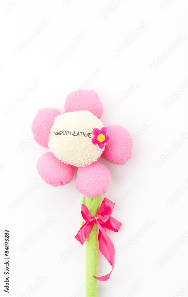 flower with congratulation text