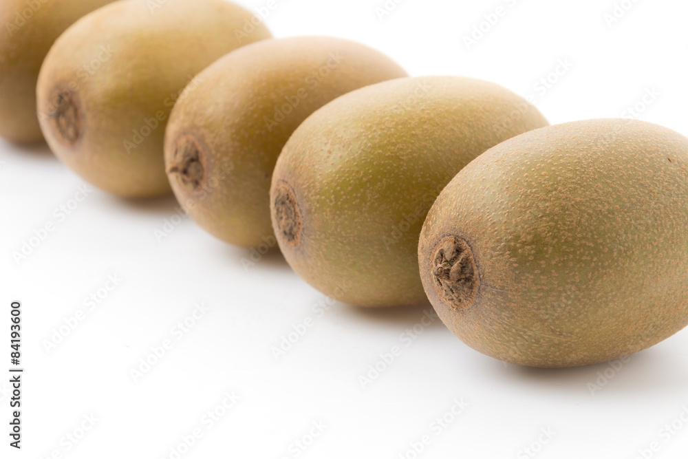 Golden Kiwi fruit isolated on white background Golden Kiwi fruit isolated on white background