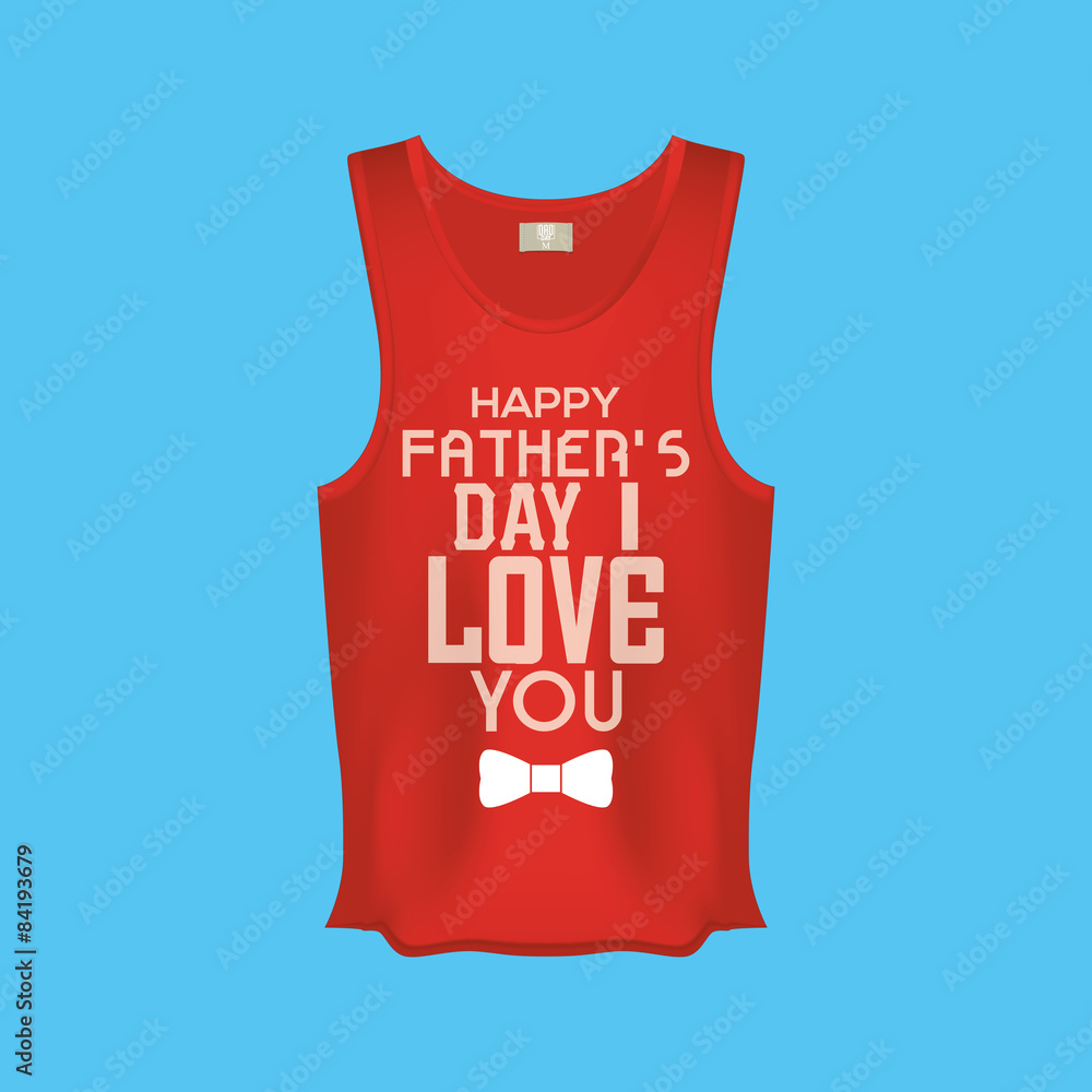 Naklejka premium Happy Father's Day