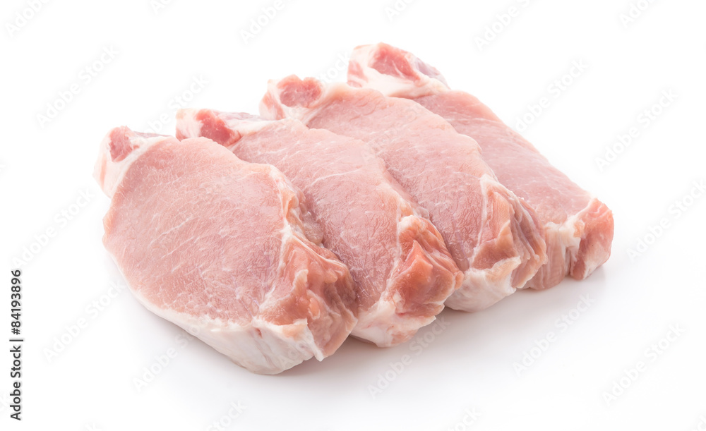 raw meat pork steak