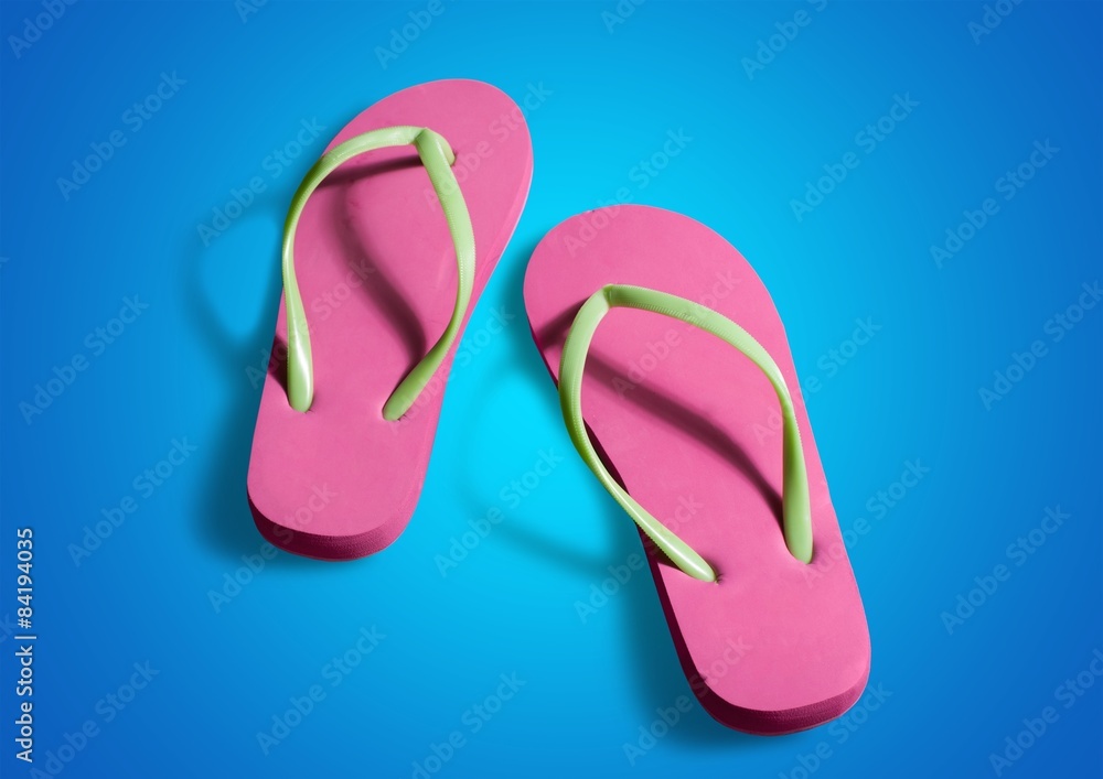 Flip-flop, Pink, Shoe. Flip-flop, Pink, Shoe.