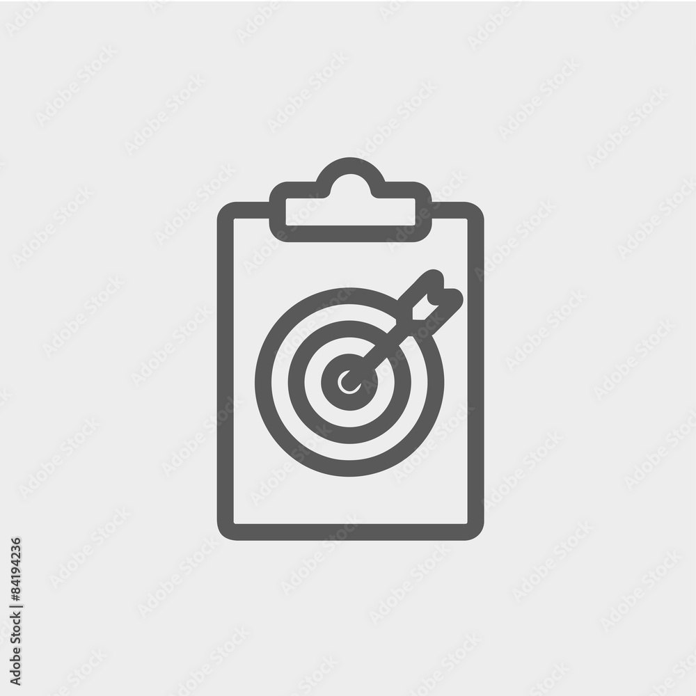 Business and Finance target thin line icon Business and Finance target thin line icon
