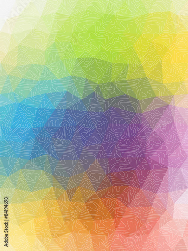 Sweet color background from free form and line art