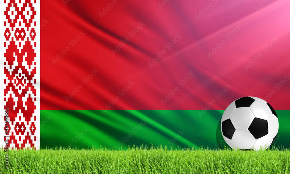 Naklejka premium The National Flag of Belarus