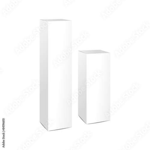 Vector packaging on white background
