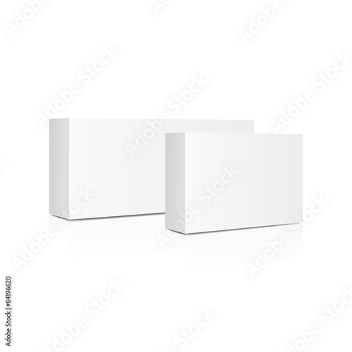 Vector packaging on white background