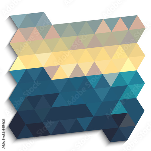 Night sky abstract triangles background