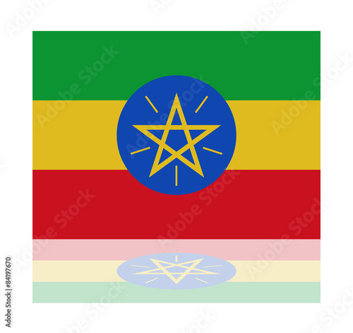 reflection flag ethiopia