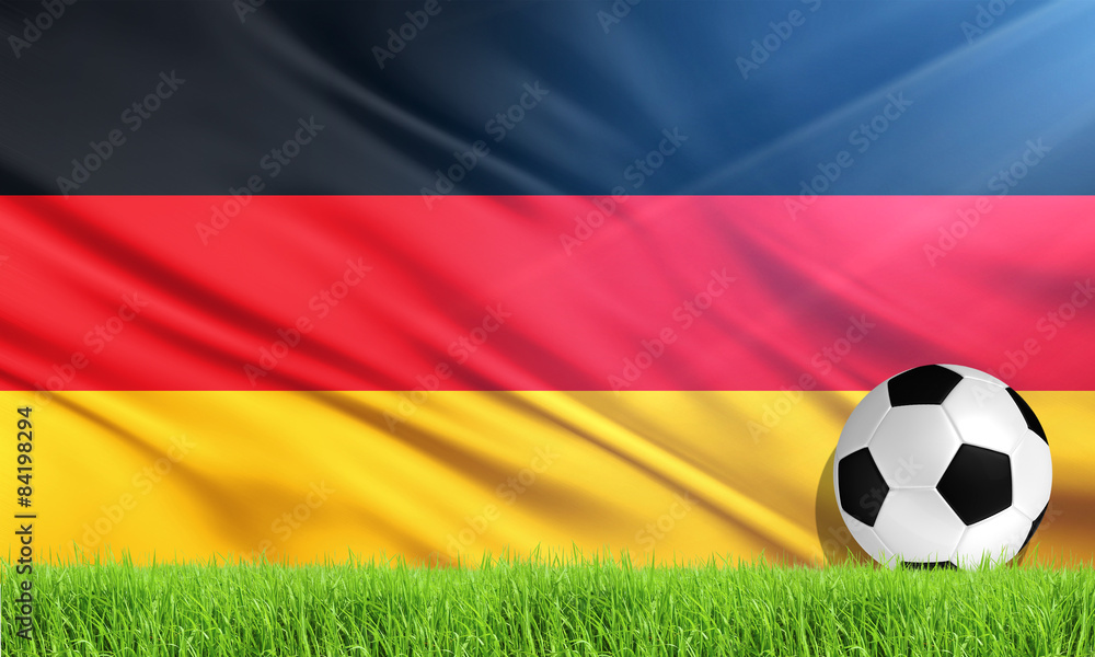 Naklejka premium The National Flag of Germany