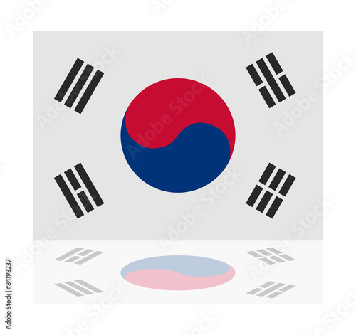 reflection flag south korea