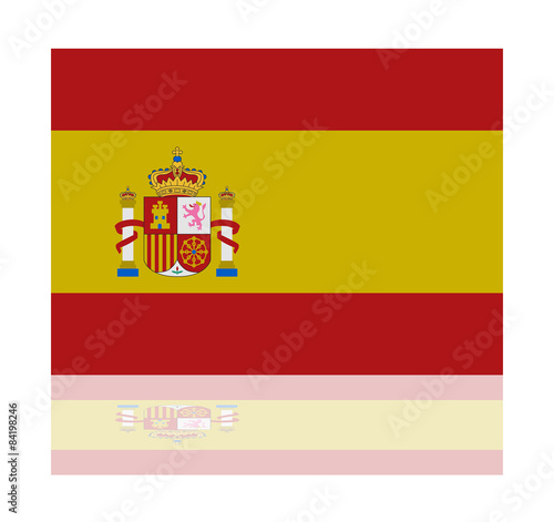 reflection flag spain