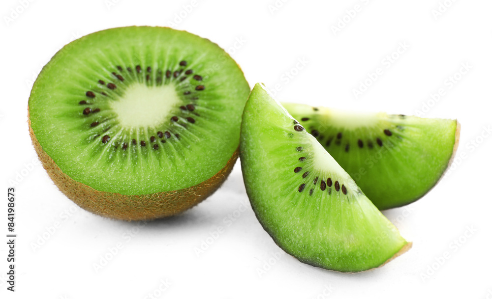 Fototapeta premium Juicy kiwi fruit isolated on white