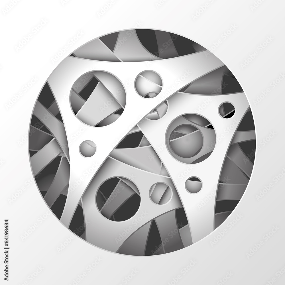 Obraz premium Abstract background from circles