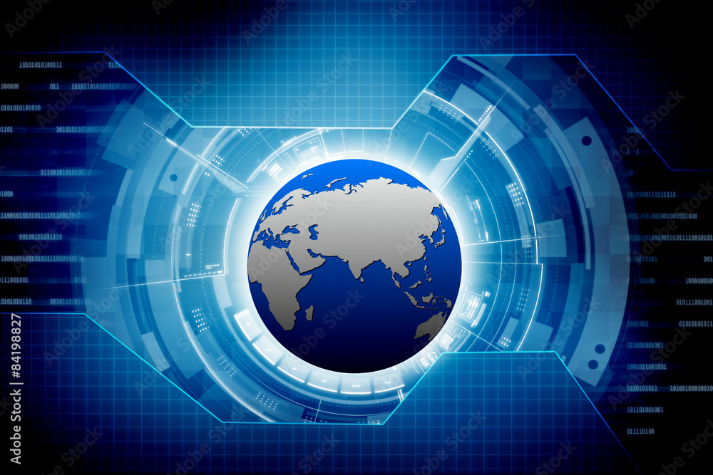 Obraz premium globe internet connecting