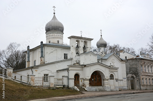 Old Varlaam church in the Pskov, Russia
