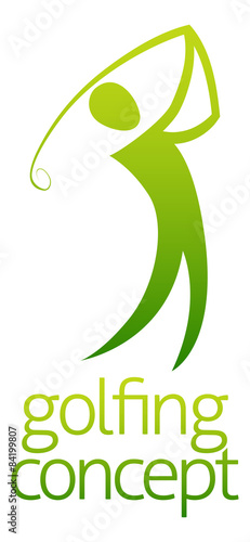 Golfing concept