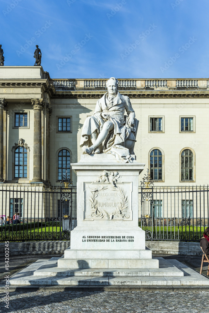 Statue of Wilhelm von Humboldt in Berlin Statue of Wilhelm von Humboldt in Berlin