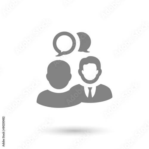 flat feedback icon background