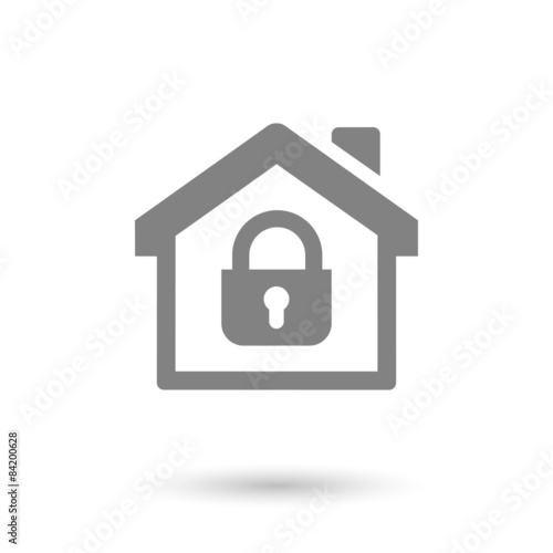 flat safe house icon