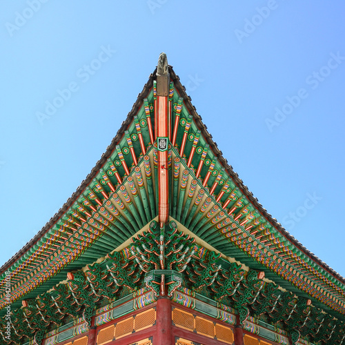 Traditional korean architecture decoration