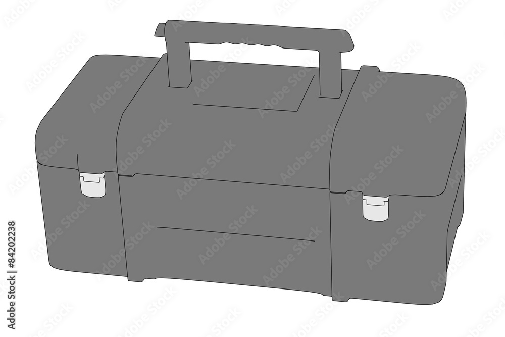 2d cartoon image of toolbox 2d cartoon image of toolbox