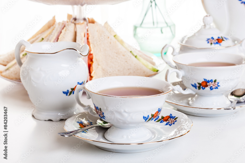 Fototapeta premium Afternoon tea set