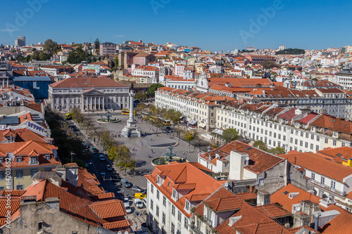 Plaza de Rossio en Lisboa
