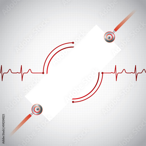 Abstract medical cardiology ekg background