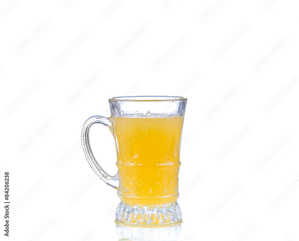 Orange juice glass isolated on white background. Orange juice glass isolated on white background.