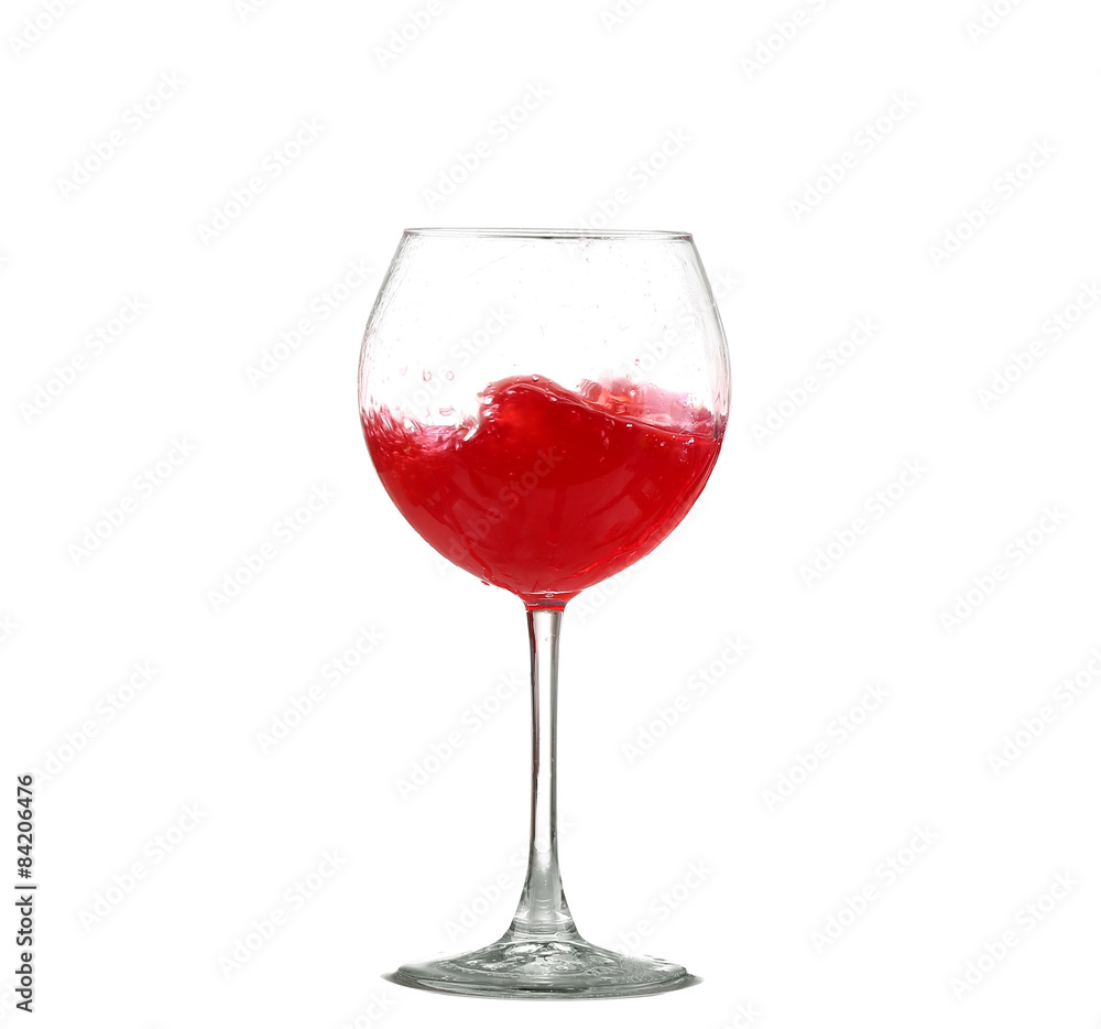 Red wine glass isolated on white background Red wine glass isolated on white background