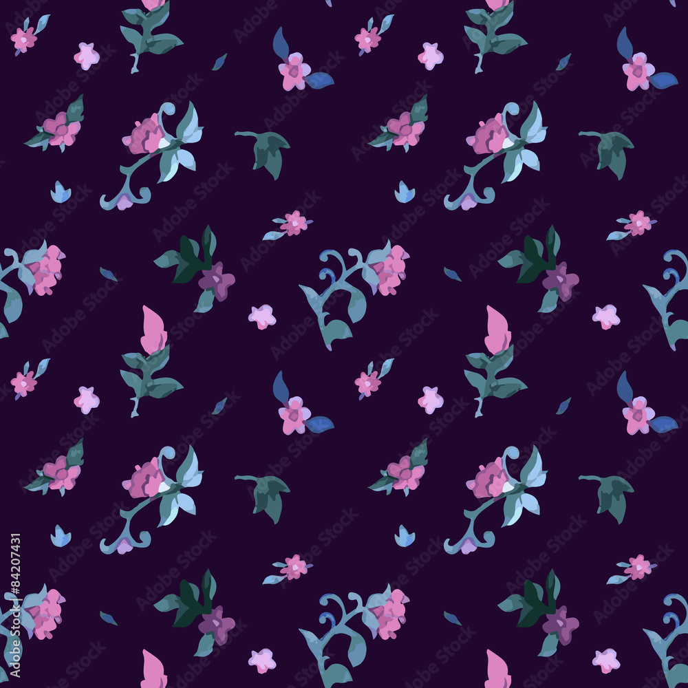 Floral Watercolor seamless pattern