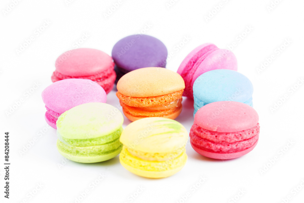 Group of colorful macaron Group of colorful macaron