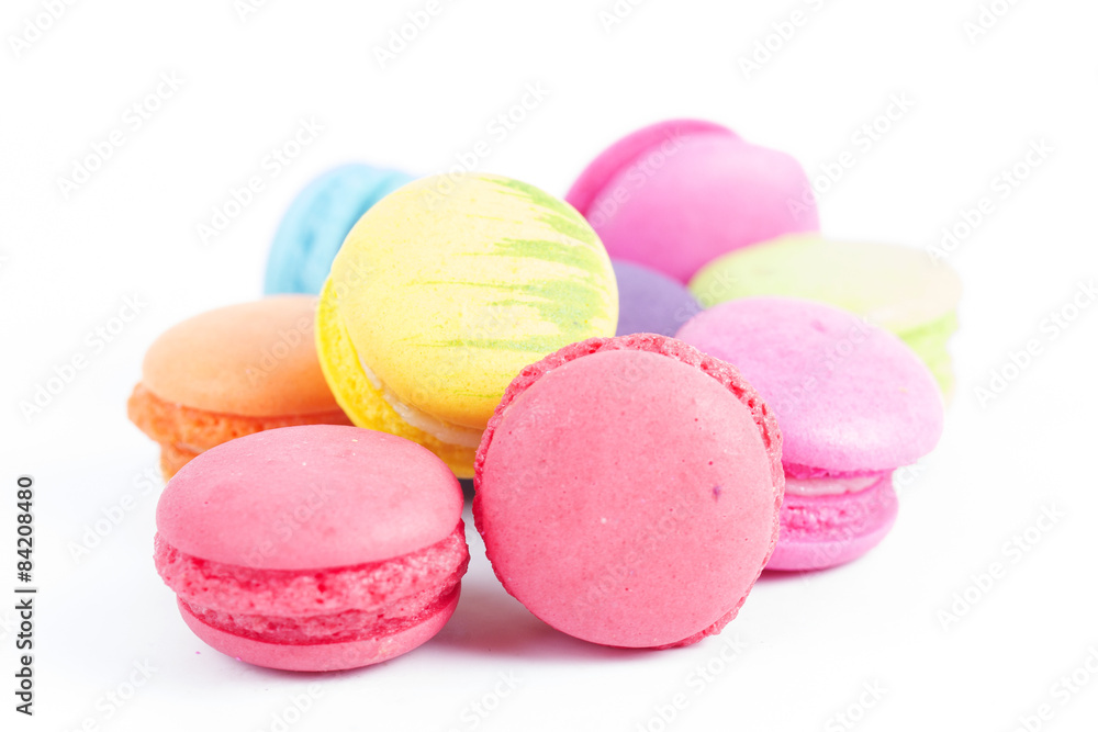 Group of colorful macaroon Group of colorful macaroon