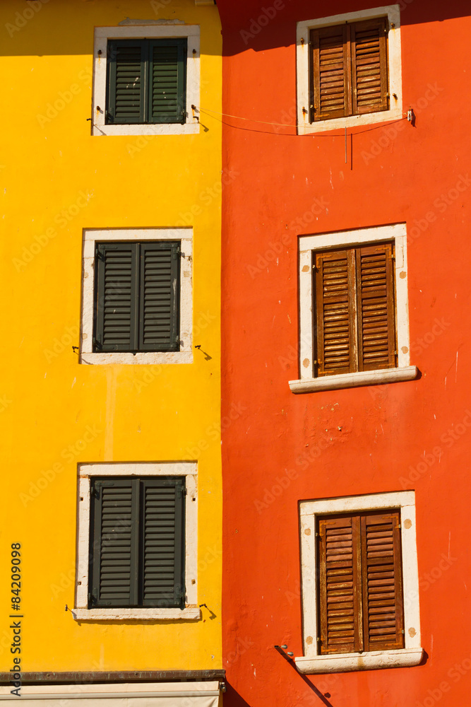 The wall and the window, mediterranian architecture. The wall and the window, mediterranian architecture.