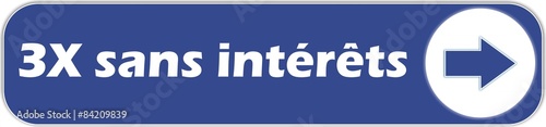 bouton 3X sans intérêts