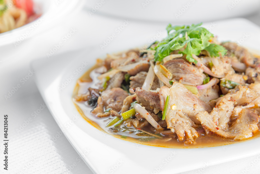 spicy pork salad spicy pork salad
