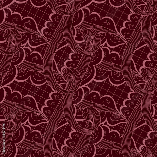 Abstract seamless doodle pattern
