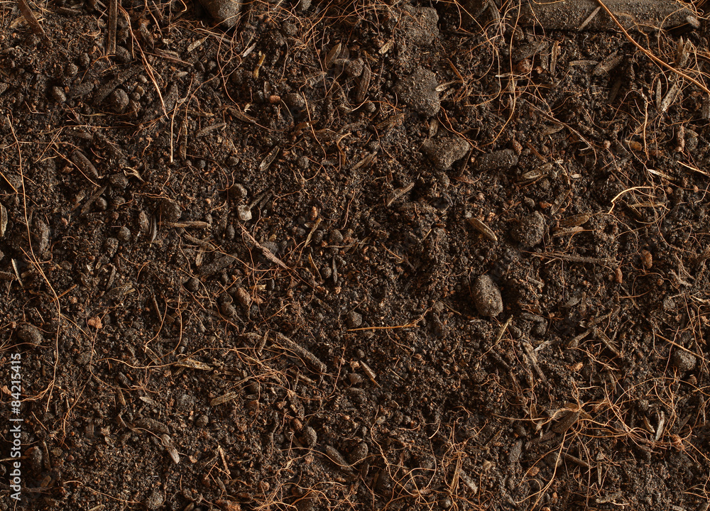 Peat soil texture background Peat soil texture background