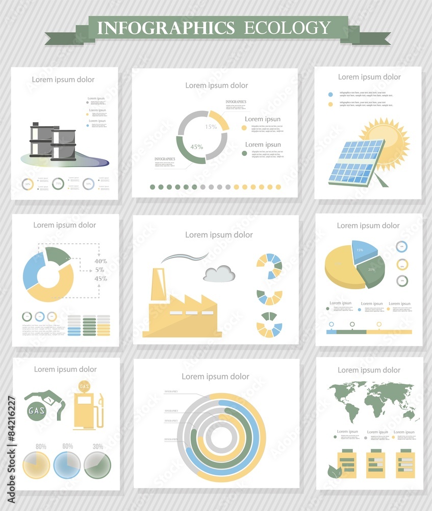 Ecology infographics collection