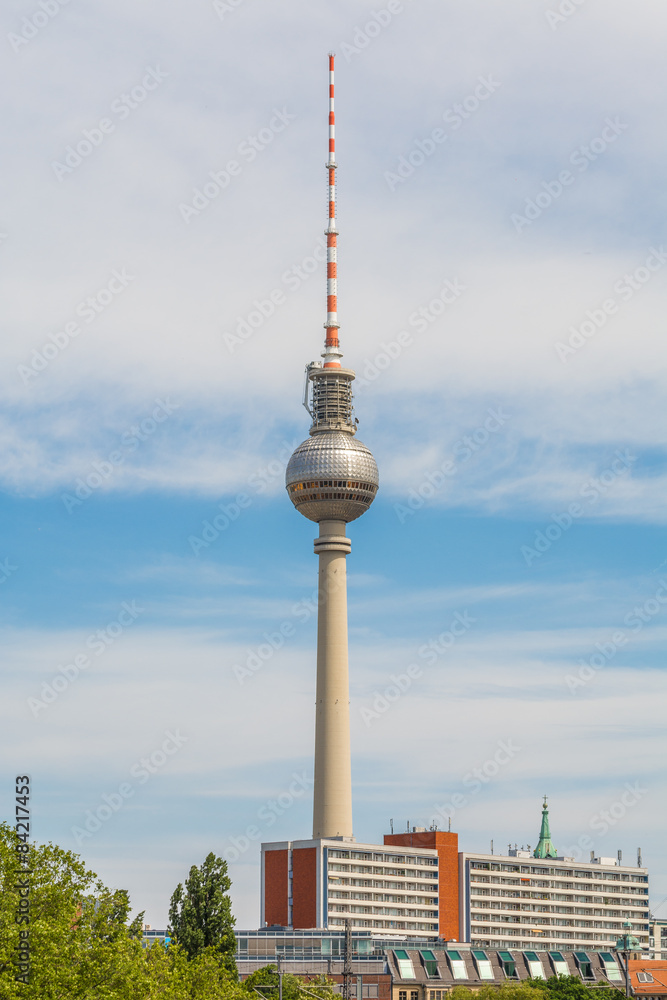 Berliner Fernsehturm und Hochhäuser, Berlin