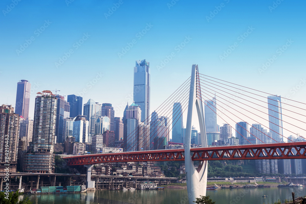 Obraz premium modern panoramic skyline of chongqing