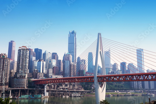 modern panoramic skyline of chongqing photo