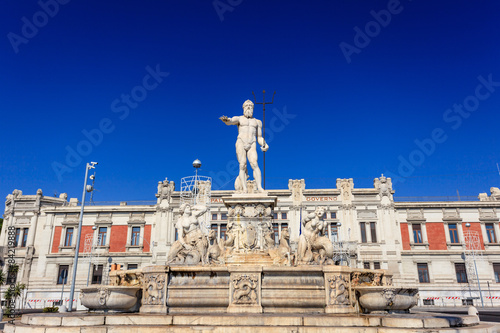 Government palace with Neptune fountain in Messina